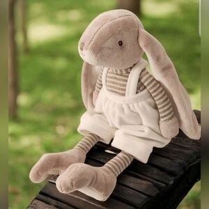 Bukowski Lucian Bunny Rabbit Plush 12” Soft Stuffed Toy Outfit Sweden NWOT